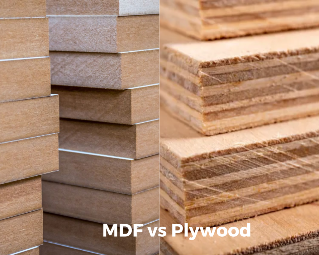 Сomparison of MDF Сut to Size and Plywood